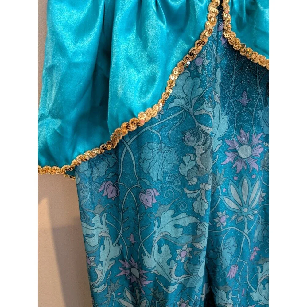 Disney Aladdin Jasmine Costume Pants Parachute Medium 7/8 Halloween Parks Gypsy - Picture 2 of 11